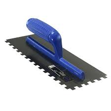 [43056] Plastering Trowel Serrated Type (Blue Handle)