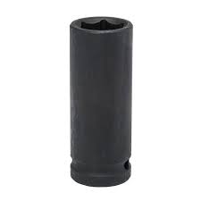 [43402] 1/2" Dr 6PT Black Long Socket 21MM (Phosphating Surface)