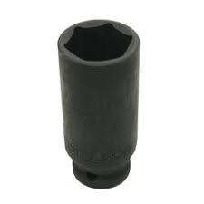[43407] 1/2" Dr 6PT Black Long Socket 30MM (Phosphating Surface)