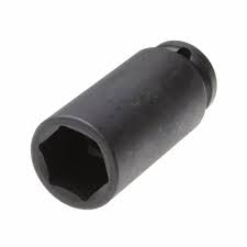 [43408] 1/2" Dr 6PT Black Long Socket 32MM (Phosphating Surface)
