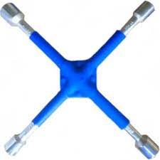 [43596] Cross Wheel Spanner With Rubber 14" (17/19/21/23MM)