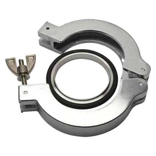 [43883] Quick Clamp With Rubber O-Ring Sealing KF40