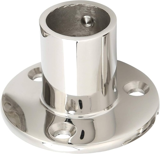 [43963] Handrail Socket With Round Base SS316, 90 °, 32MM