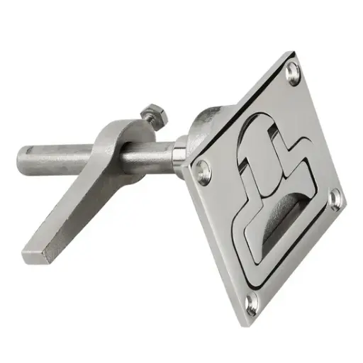 [44025] Spring Loaded Flush Lift Handle SS316, 80MM x 67MM