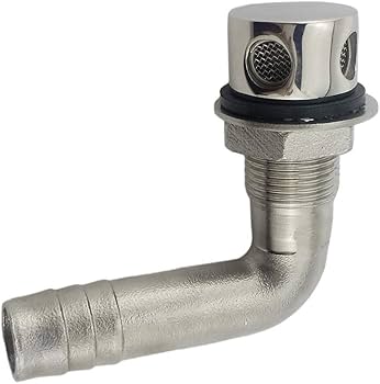 [44172] Gas Fuel Tank Vent Straight SS316, 33MM (For Marine)