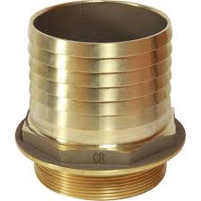[44314] Brass Hose Nipple 4" 