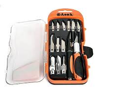 [44712] Hobby Knife (14Pcs/Set) AK-3960 Brand- ASAKI