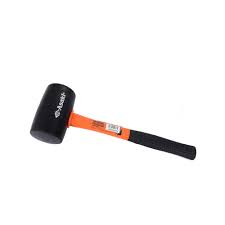 [44830] ASAKI Rubber Hammer Mallet (Black) With Plastic Handle, 750G, AK-9728
