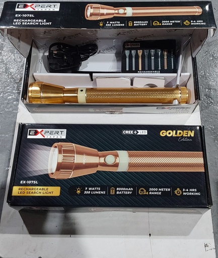 [45335] EXPERT TORCH- GOLD EX-107SL / 7WATTS / 350 LUMENS 8000MAH 
