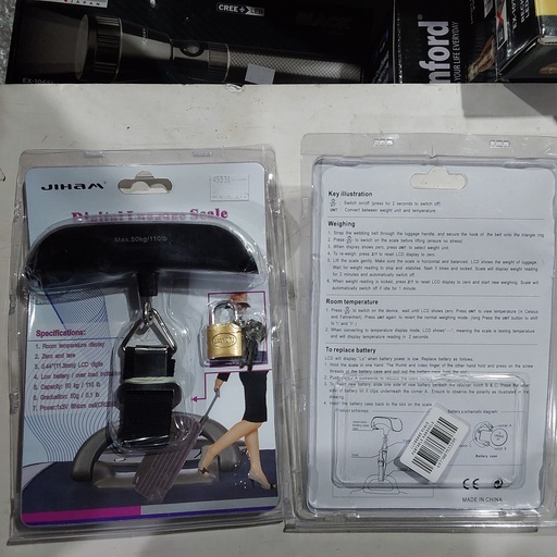 [45336] DIGITAL LUGGAGE SCALE / BATTERY : 1X3 CELL ( CR2032 )