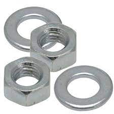 [45384] Nut GI M12 & Washer Flat GI 12MM