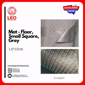 [16067] Metallic Floor Mat - Floor, Small Square, Grey, 1.6*15Mtr