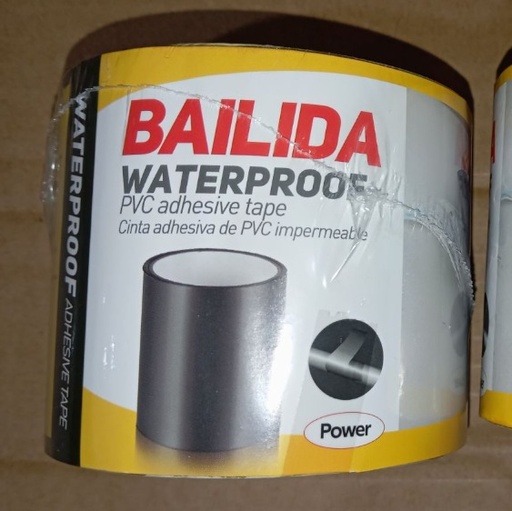[45989] PVC Waterproof Tape, Black 7.5CM x 1.5M- BAILIDA