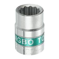 [46094] 1/2" Dr. 12PT Chrome Socket 12MM (Green Ribbon)