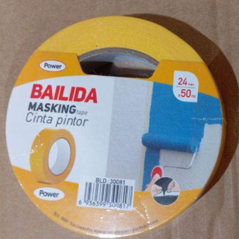 [46226] Masking Tape Yellow 24MM x 50M- BAILIDA