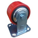 [48524] Caster Wheel, Directional (Extra Heavy Duty, Welded Steel, Polyurethane, Load 400KG) 4"