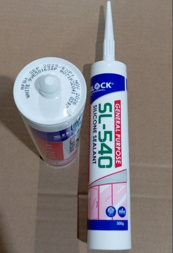 [48642] Silock - Silicone Sealant, SL-540, White (For General Glazing) 270G
