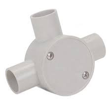 [49466] Conduit Junction Box 3Way 25MM White