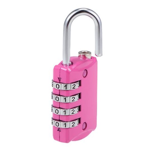 [49496] Combination Padlock, 4 Digit  - Pink/blue Brand: Sowlee