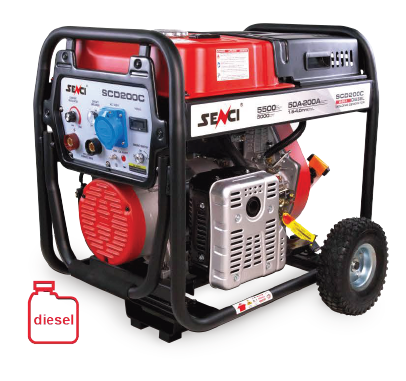 [49717] Senci Diesel Welding Generator SCD200C - 18L , 5.5Kw 230V/50Hz
