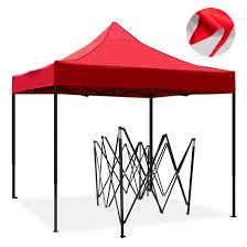 [50056] Canopy Tent - Heavy Duty Portable & Foldable 3X3M,RED