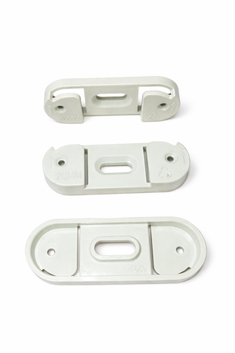 [50463] Plastic Mounting Bracket 25MM, White