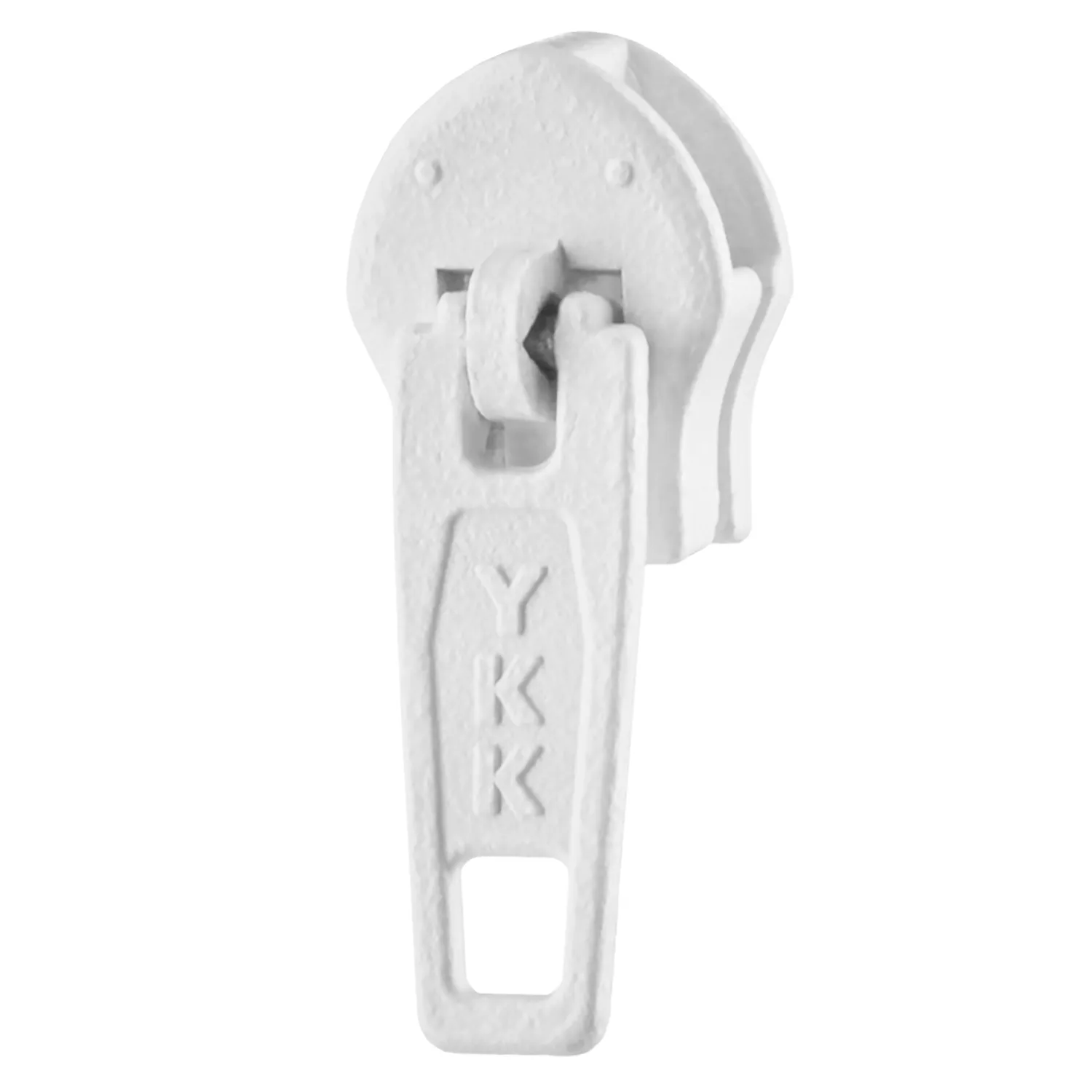 [50498] Zinc Zipper Slider, White, 3MM x 19MM