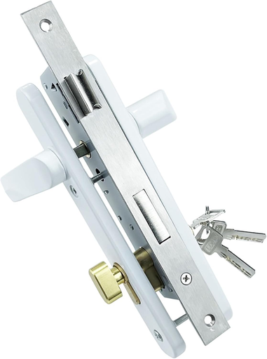 [50682] Door Lock, Aluminum Alloy White Handle 