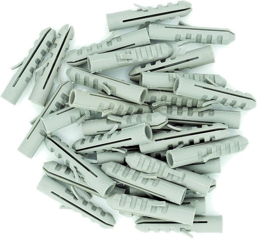 [25589] Wall Plug 6MM Grey 30Pcs