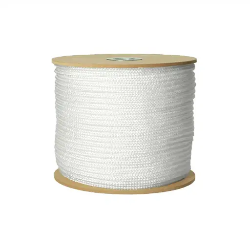 [25702] Rope - Nylon Braided Rope, White 6MM