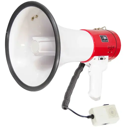 [50831] Mega Phone - Rechargeable 50W, SST309A Red White