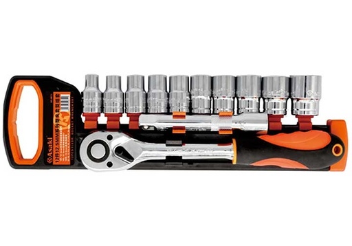[50918] Asaki Socket Wrench Set 1/4" 27pcs, AK-9819 