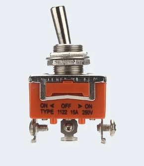 [51382] Tosun Toggle Switch 1122, 15A/240VAC (ON-OFF-ON)