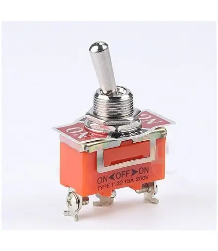 [51383] Tosun Toggle Switch 1221, 15A/250VAC (ON-OFF)