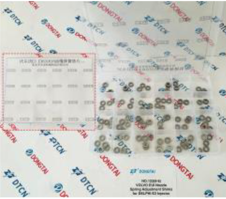 [51665] VOLVO EUI Nozzle Spring Adjustment Shims for DELPHI E3 Injector(0.52-1.00) 24kidsx5pcs=120pcs