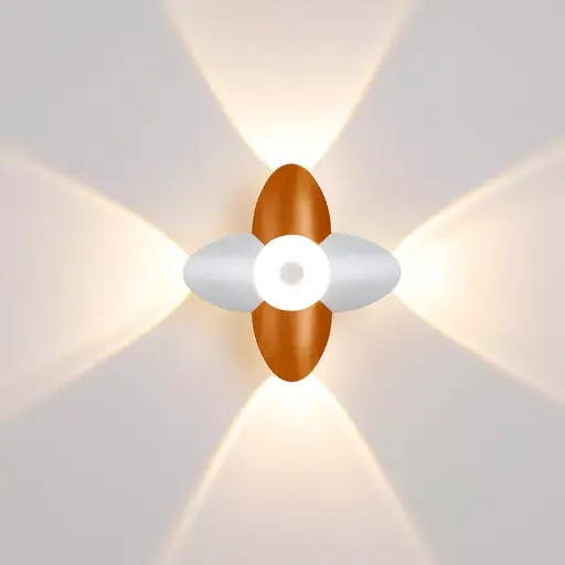 [51941] Gaorui - LED Wall Light Outdoor 4*1W+1W, GR-SZ-1231