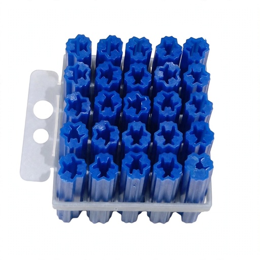 [52287] Wall Plug Blue 8MM X 1.5" (25Pcs/Pkt) FP47B