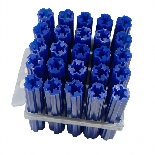 [52288] Wall Plug Blue 8MM X 2" (25Pcs/Pkt) FP47B