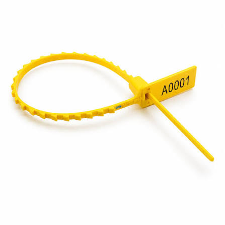 [52298] Container Seal Plastic Strip Yellow 35CM, CN503A