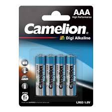 [52306] Camelion Battery AAA 1.5V, LR03 (4Pcs/Pack) Digi Alkaline