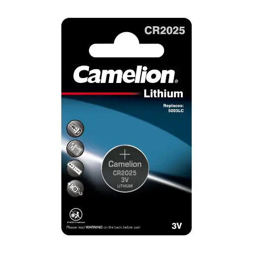 [52307] Camelion Battery 3V, CR2025 Ultra Lithium (5pcs/pack)