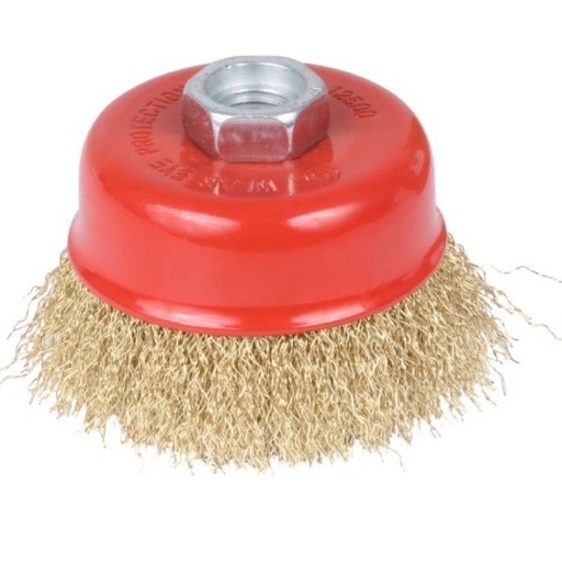 [717] Cup Brush - Crimped Wire 4"*M14