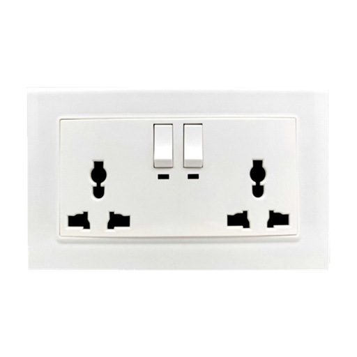 [5615] 13Amp Double Socket Universal-Maat Brand