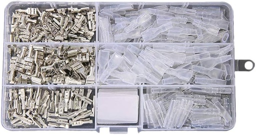 [6405] Wire Connector..Male/Female, Flat Type,0.5-1.5-2.5Mm2,20 Sets Each Per Box
