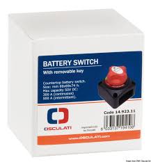 [9856] Battery Switch (Italy) 12/24V Max Cap: 50V Dc Brand: Osculati