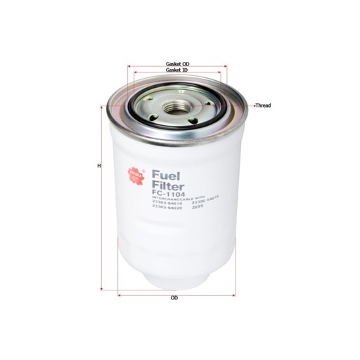 [1969] Fuel Filter FC-1104 (SAKURA)