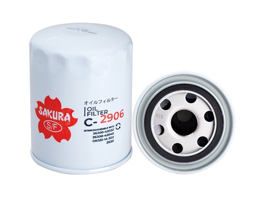 [635] Oil Filter C-2906; FL-H420 (SAKURA)