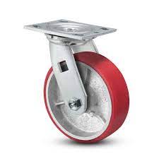 [10375] Pu Wheel Swivel Type Red 4"X2" China