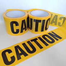 [10376] Warning Tape Caution Yellow 3" X 125Mtr