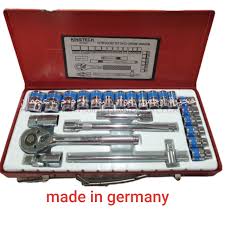 [11508] Socket Set 24Pc Chrome 1/2Dr. Speed Handle (10-32MM) Kingtech